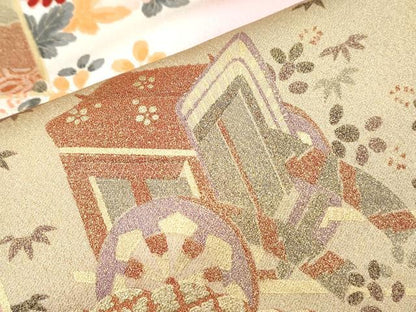 平和屋着物■訪問着　屏風風景文　暈し染め　金彩　正絹　逸品　CABF1887th