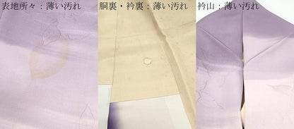 平和屋着物■訪問着　刺繍　舞花文　暈し染め　正絹　逸品　CABF1891th