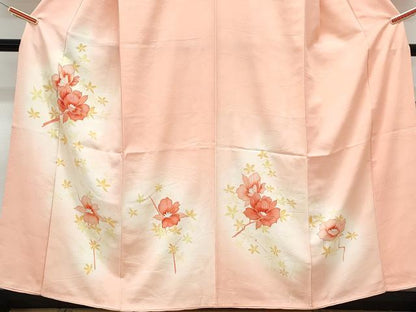 平和屋着物■訪問着　草花文　暈し染め　金彩　正絹　逸品　CABF1895th