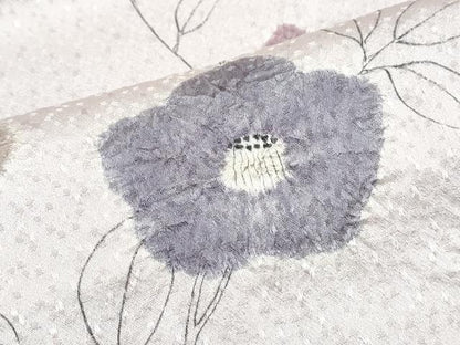 平和屋着物■訪問着　手描き　絞り　草花文　正絹　逸品　CABF1897th