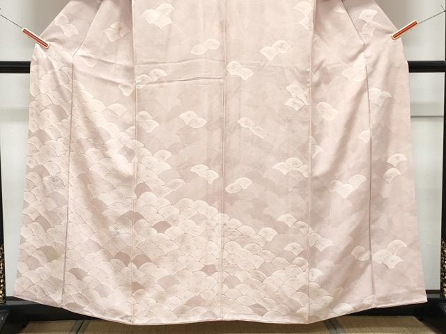 平和屋着物■訪問着　刺繍　地紋起こし　菊青海波　正絹　逸品　CABF1899th