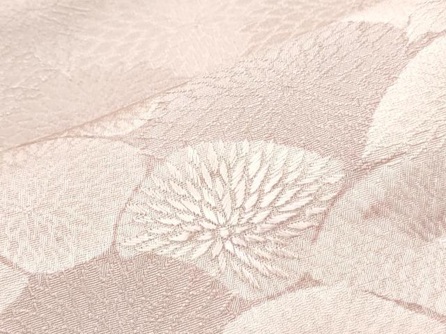 平和屋着物■訪問着　刺繍　地紋起こし　菊青海波　正絹　逸品　CABF1899th