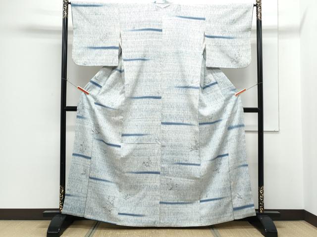 平和屋着物■上質な小紋　草花文　正絹　逸品　CABF1902th