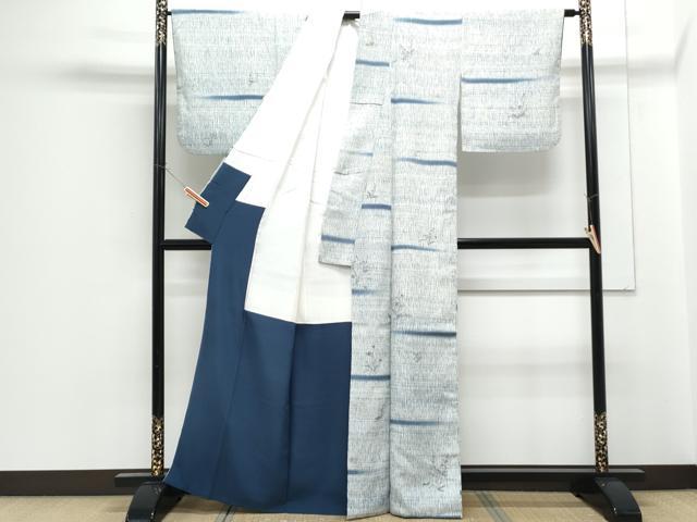 平和屋着物■上質な小紋　草花文　正絹　逸品　CABF1902th
