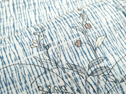 平和屋着物■上質な小紋　草花文　正絹　逸品　CABF1902th