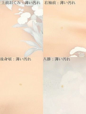平和屋着物■訪問着　刺繍　草花文　暈し染め　正絹　逸品　CABF1903th