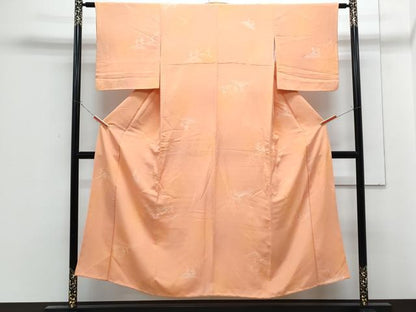 平和屋着物■上質な小紋　地紋起こし　遠山文　暈し染め　正絹　逸品　CABF1909th