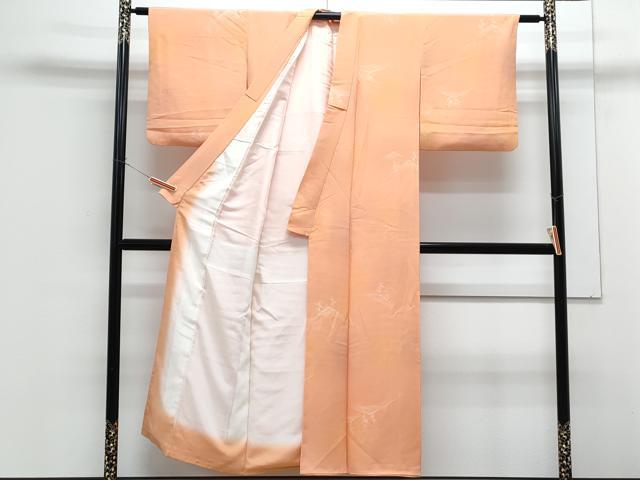 平和屋着物■上質な小紋　地紋起こし　遠山文　暈し染め　正絹　逸品　CABF1909th