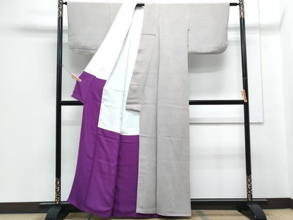 平和屋着物■上質な小紋　霞文　暈し染め　正絹　逸品　CABF1913th
