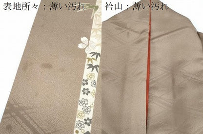 平和屋着物■小紋　花間道　正洗える着物　CABF1925th