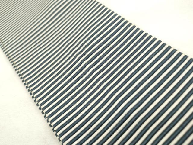 平和屋着物◎男性 本場筑前博多織 角帯 横段文 正絹 逸品 CABF2021qe