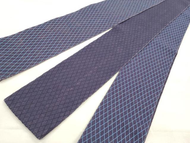 平和屋着物◎男性 角帯 幾何学文様 正絹 逸品 CABF2022qe