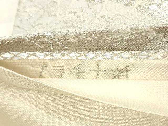 平和屋着物◎六通柄袋帯　風景文　プラチナ箔　正絹　逸品　CABF2076qe