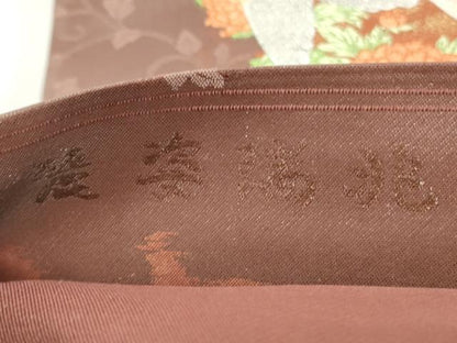 平和屋着物◎六通柄袋帯　唐織　鳳凰花文　正絹　逸品　CABF2186qe