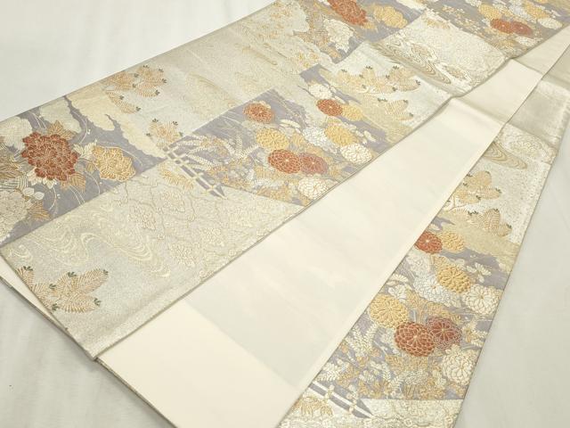平和屋着物◎九百佐賀錦　六通柄袋帯　唐織　蒔絵　金銀糸　正絹　逸品　CABF2217qe