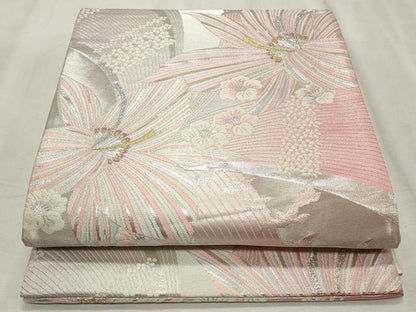 平和屋着物◎両面 六通柄袋帯 唐織 花鳥文 金銀糸 正絹 逸品 CABF2259qe