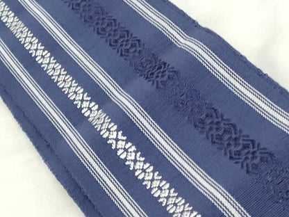 平和屋着物◎男性　本場筑前博多織　角帯　献上　正絹　逸品　CABF2287qe