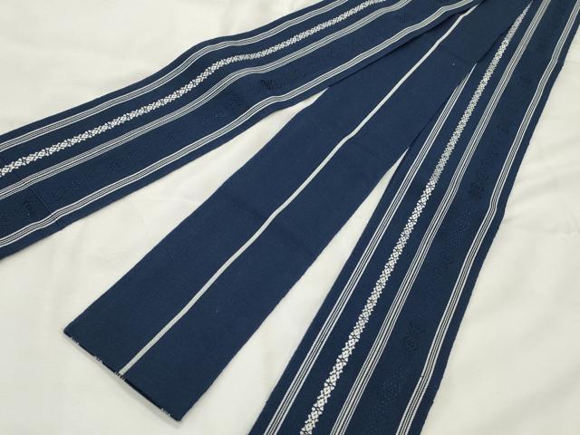 平和屋着物◎男性 本場筑前博多織 角帯 献上 正絹 逸品 CABF2290qe