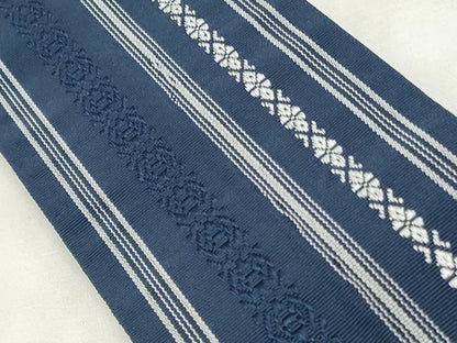 平和屋着物◎男性 本場筑前博多織 角帯 献上 正絹 逸品 未使用 CABF2291qe