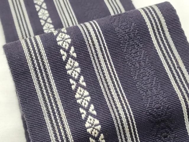 平和屋着物◎男性 本場筑前博多織 角帯 献上 正絹 逸品 CABF2293qe