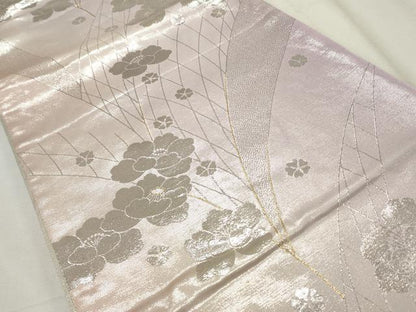 平和屋着物◎両面 全通柄袋帯 舞花文 金銀糸 やまとオリジナル 正絹 逸品 CABF2335qe