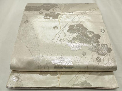 平和屋着物◎両面 全通柄袋帯 舞花文 金銀糸 やまとオリジナル 正絹 逸品 CABF2335qe