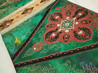 平和屋着物◎六通柄袋帯 正倉院花唐草文 金銀糸 正絹 逸品 CABF2347qe