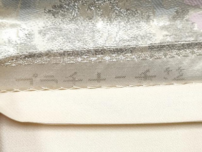 平和屋着物◎六通柄袋帯 唐織 樹林文 プラチナ二重箔 正絹 逸品 CABF2432tx