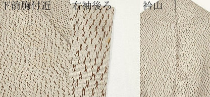 平和屋着物＊夏物 小紋 絽 杢目絞り 正絹 逸品 CABF2441tx