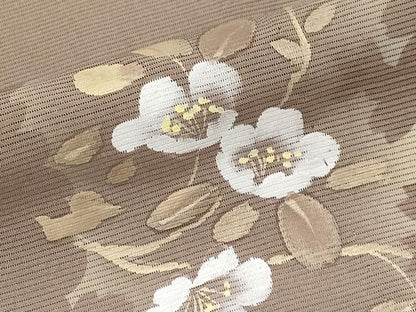 平和屋着物＊夏物 訪問着 絽 手描き 枝花文 シルエット 正絹 逸品 CABF2442tx