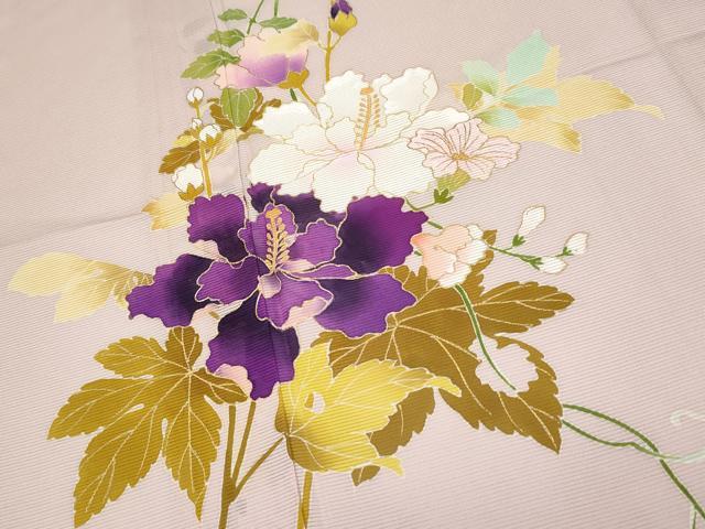平和屋着物＊夏物 訪問着 絽 駒刺繍 枝花文 金彩 正絹 逸品 CABF2444tx