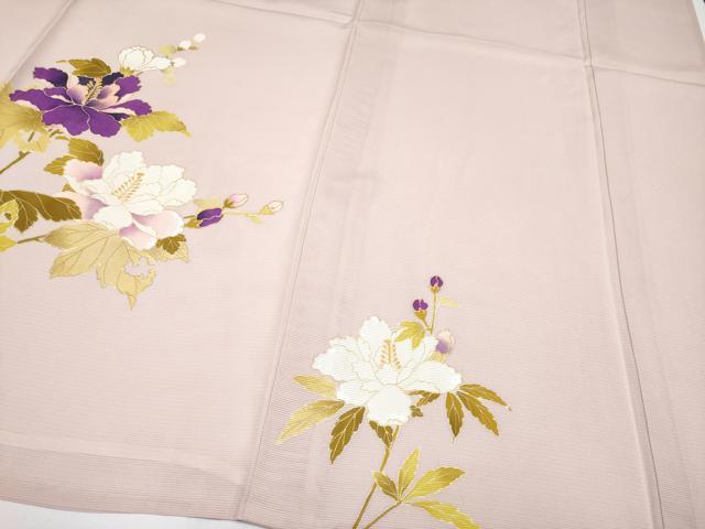 平和屋着物＊夏物 訪問着 絽 駒刺繍 枝花文 金彩 正絹 逸品 CABF2444tx