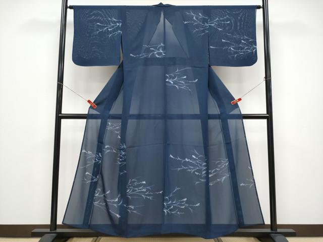 平和屋着物＊夏物 訪問着 絽 ろうけつ染 枝花文 正絹 逸品