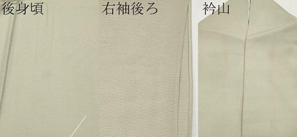平和屋着物＊夏物 訪問着 絽 笹竹文 銀彩 正絹 逸品 CABF2446tx
