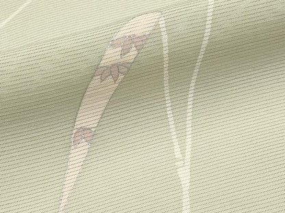 平和屋着物＊夏物 訪問着 絽 笹竹文 銀彩 正絹 逸品 CABF2446tx