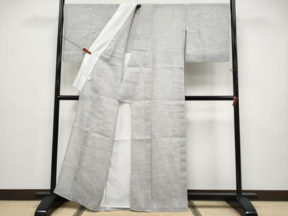 平和屋着物＊夏物 小紋・浴衣兼用 縞 綿麻 逸品 CABF2447tx