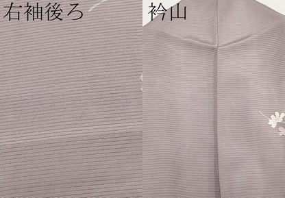 平和屋着物＊夏物 訪問着 絽 友禅 草花文 蛍暈し 正絹 逸品 CABF2448tx