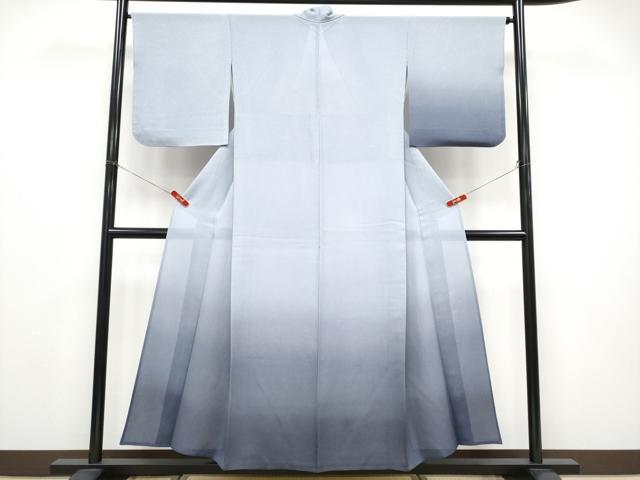 平和屋着物＊夏物 訪問着 縦絽 暈し染め 正絹 逸品 CABF2449tx