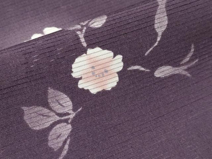 平和屋着物＊夏物 小紋 絽 枝花文 蛍暈し 正絹 逸品 CABF2453tx