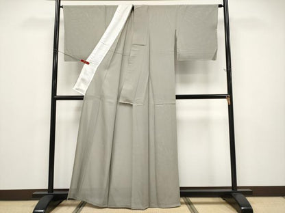平和屋着物＊夏物 色無地 絽 利休白茶色地 正絹 逸品 未使用 CABF2458tx