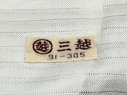 平和屋着物＊夏物 色無地 縦絽 薄墨色 三越扱い 正絹 逸品 CABF2460tx