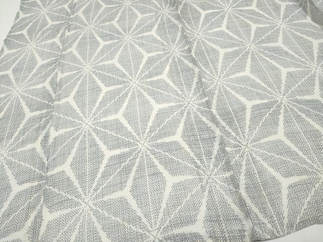 平和屋着物＊夏物 越後上布 麻の葉文様 逸品 CABF2465tx