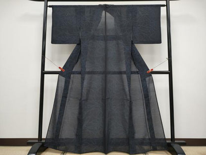平和屋着物＊夏物 本場大島紬 夏大島 草花文 正絹 逸品 未使用 CABF2467tx