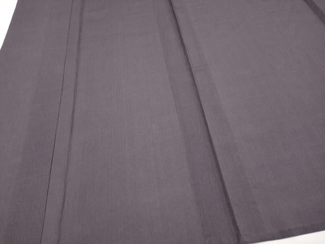 平和屋着物＊夏物 紗紬 色無地 葡萄鼠色地 正絹 逸品 未使用 CABF2471tx