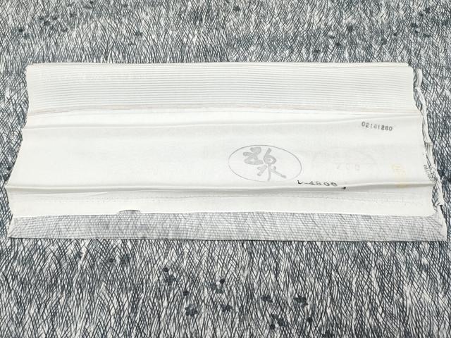 平和屋着物＊夏物 小紋 絽 草花文 五泉 反端付き 正絹 逸品 CABF2472tx
