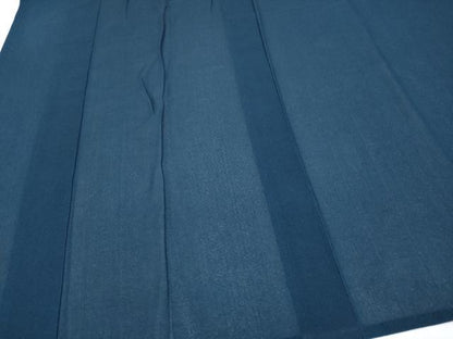 平和屋着物＊夏物 男性 色無地 紗 青藍色 正絹 逸品 CABF2475tx