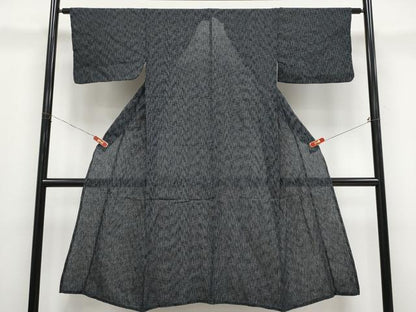 平和屋着物＊夏物 男性 小紋・浴衣兼用 格子柄 交織 CABF2477tx