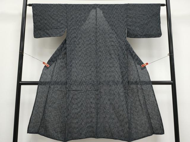 平和屋着物＊夏物 男性 小紋・浴衣兼用 格子柄 交織 CABF2477tx