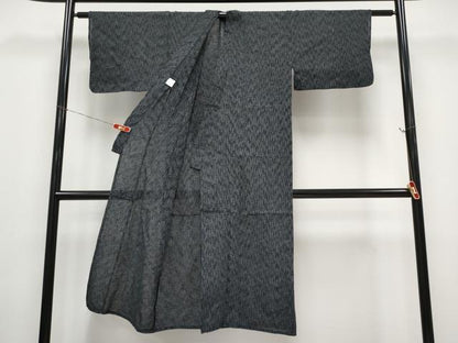 平和屋着物＊夏物 男性 小紋・浴衣兼用 格子柄 交織 CABF2477tx