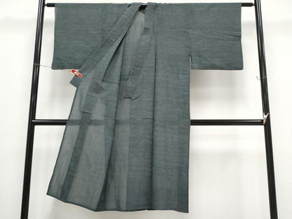 平和屋着物＊夏物 男性 紗紬 霞文 羊羹色地 正絹 逸品 CABF2479tx